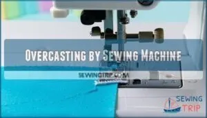 overcasting by sewing machine
