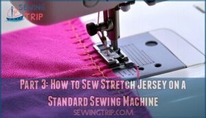 part 3: how to sew stretch jersey on a standard sewing machine
