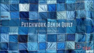 patchwork denim quilt