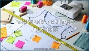 pattern grading for multi-size adjustments