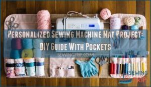 personalized sewing machine mat project
