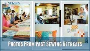 photos from past sewing retreats