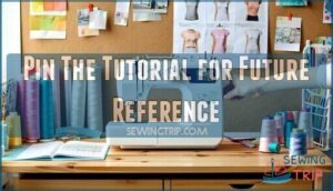 pin the tutorial for future reference