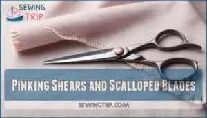 pinking shears and scalloped blades