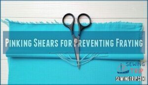 pinking shears for preventing fraying