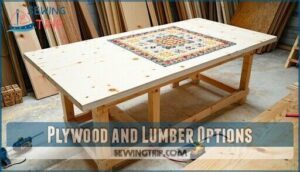 plywood and lumber options