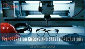 pre-operation checks and safety precautions