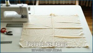 prepare the fabric