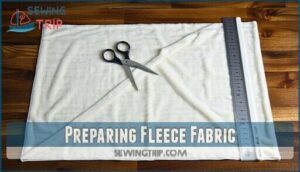 preparing fleece fabric