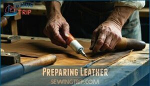 preparing leather