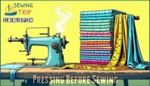 pressing before sewing