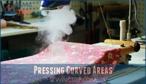pressing curved areas