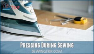 pressing during sewing