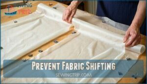 prevent fabric shifting
