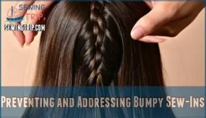 preventing and addressing bumpy sew-ins