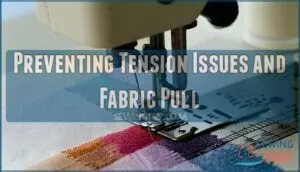 preventing tension issues and fabric pull