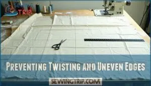 preventing twisting and uneven edges