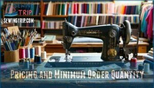 pricing and minimum order quantity