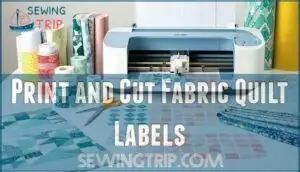 print and cut fabric quilt labels