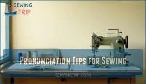 pronunciation tips for sewing