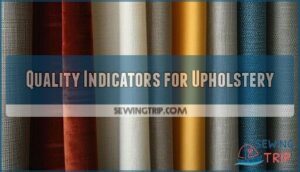 quality indicators for upholstery