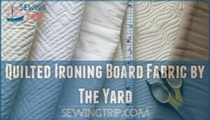 quilted ironing board fabric by the yard