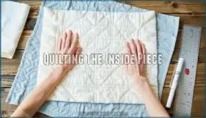 quilting the inside piece quilting the inside piece