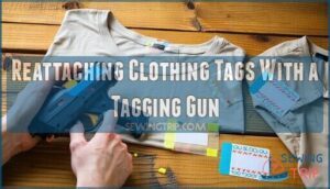 reattaching clothing tags with a tagging gun