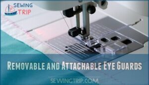 removable and attachable eye guards