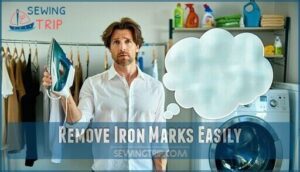 remove iron marks easily