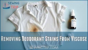 removing deodorant stains from viscose