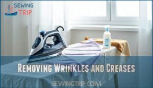 removing wrinkles and creases