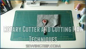 rotary cutter and cutting mat techniques