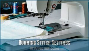 running stitch settings