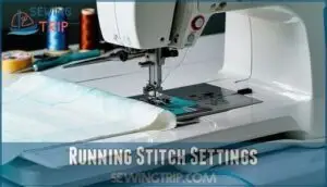 running stitch settings
