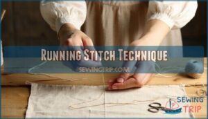 running stitch technique