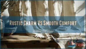 rustic charm vs smooth comfort