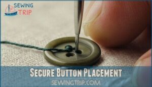 secure button placement