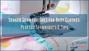 serger seam finishes for baby clothes