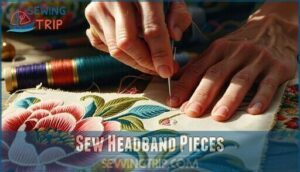 sew headband pieces