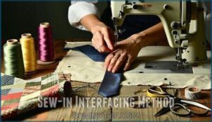 sew-in interfacing method