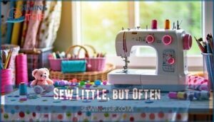 sew little, but often