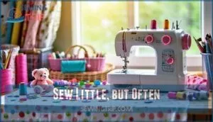 sew little, but often