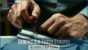sewing air force stripes