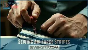 sewing air force stripes