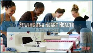 sewing and heart health