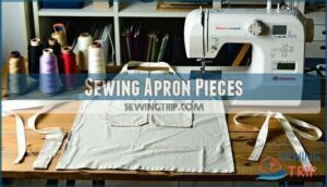 sewing apron pieces
