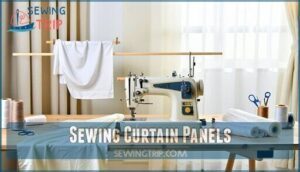 sewing curtain panels