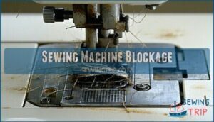 sewing machine blockage