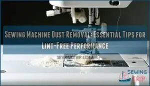 sewing machine dust removal